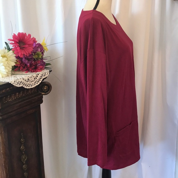 🧩EUC Maroon Pure Jill Long Sleeve Tunic - Picture 2 of 6